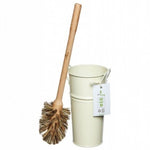 Plastic Free Toilet Brush & Holder Set - Cream