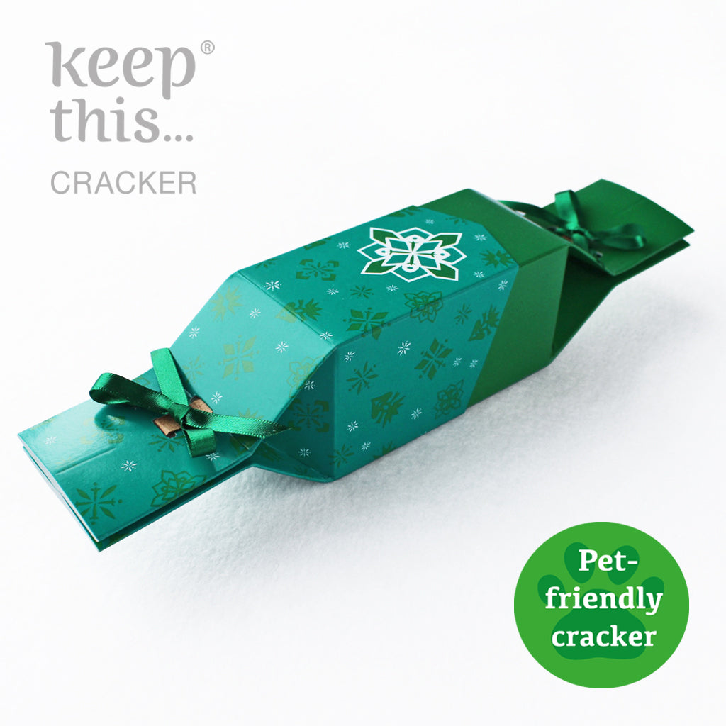 Six Reusable Christmas Crackers by Keep This Cracker - Kraft Jewel