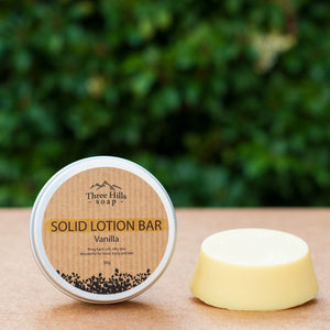 Solid Lotion Bar with Vanilla