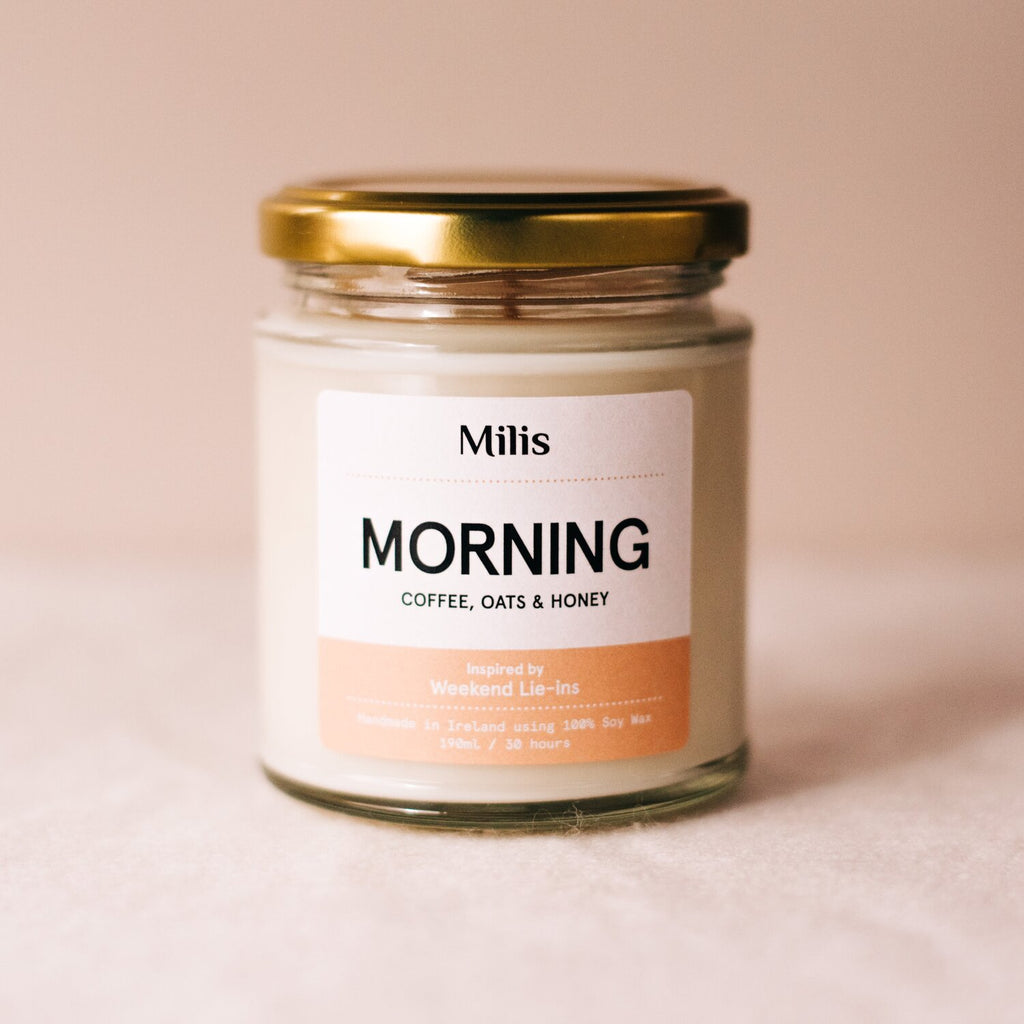 Morning Soy Candle - Coffee, Oats & Honey